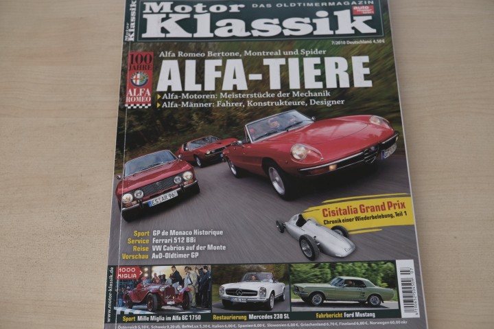 Deckblatt Motor Klassik (07/2010)